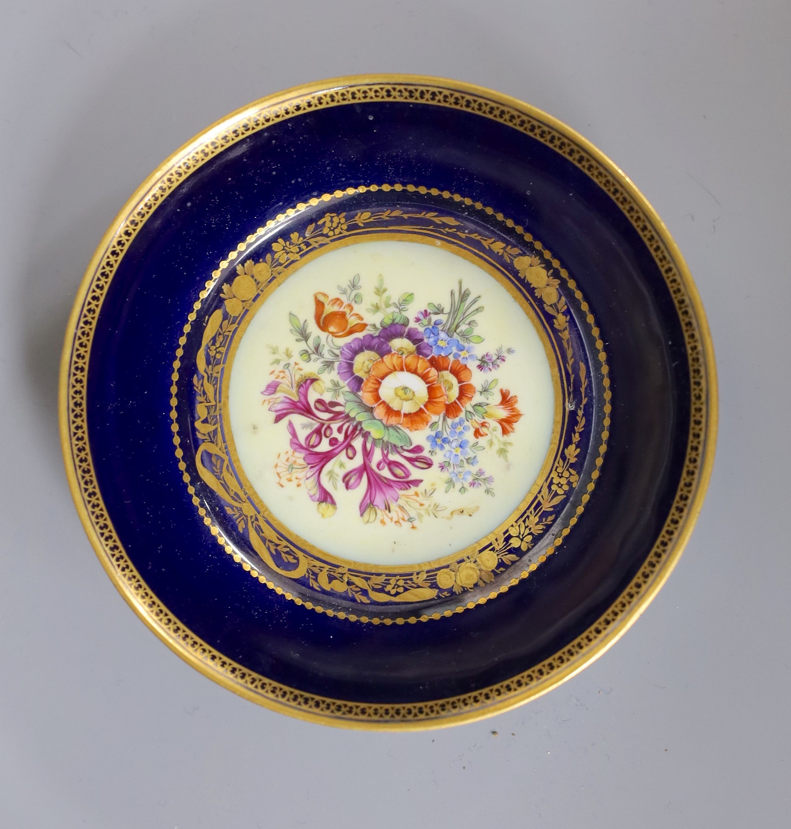 A Marcolini Meissen porcelain coffee can and saucer